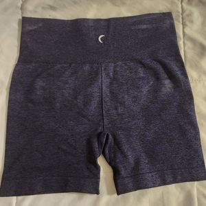 ZYIA Dark Navy Seamless Hustle Shorts (L)